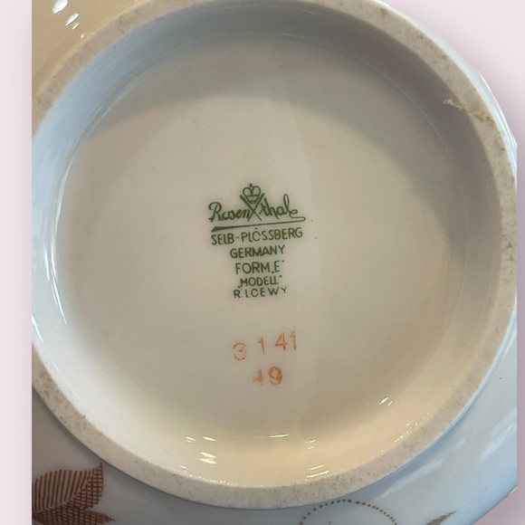 ❤️🫖MCM 60s Rosenthal teapot, saucer, creamer Selb, Flossberg Germany Beautiful! - Picture 8 of 10